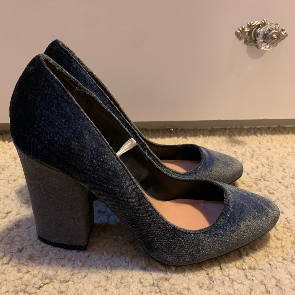 Velvet Grey Heels from Target